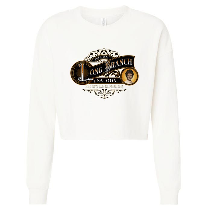 Miss KittyS Long Branch Saloon Classic Tv Western Cropped Pullover Crew