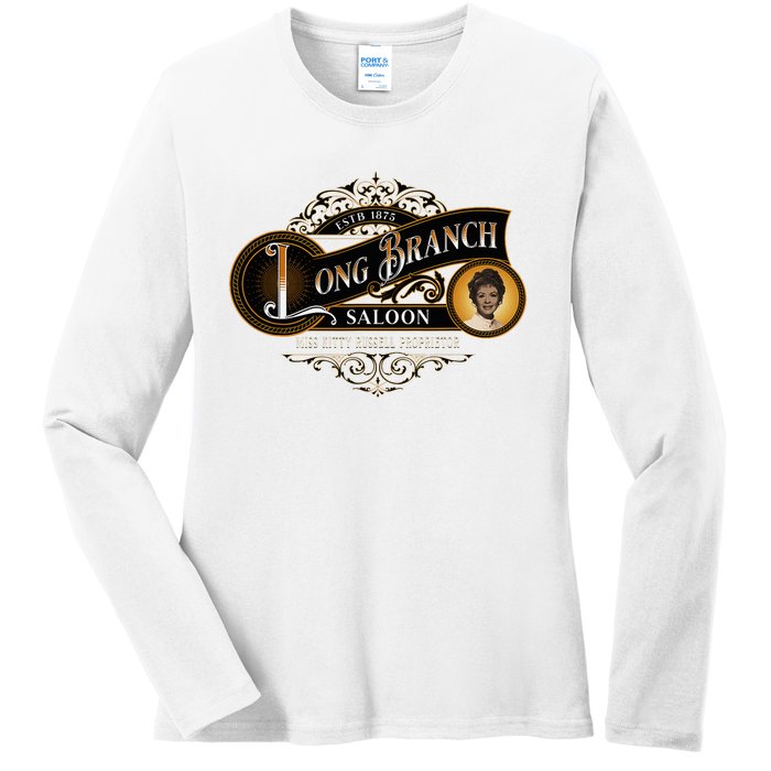 Miss KittyS Long Branch Saloon Classic Tv Western Ladies Long Sleeve Shirt