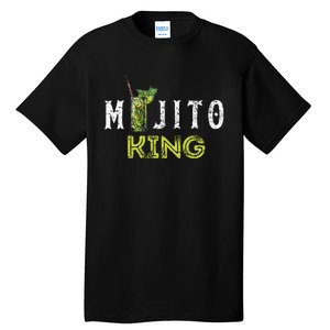 Mojito King Love Mojitos Drink Bartender Gifts Tall T-Shirt