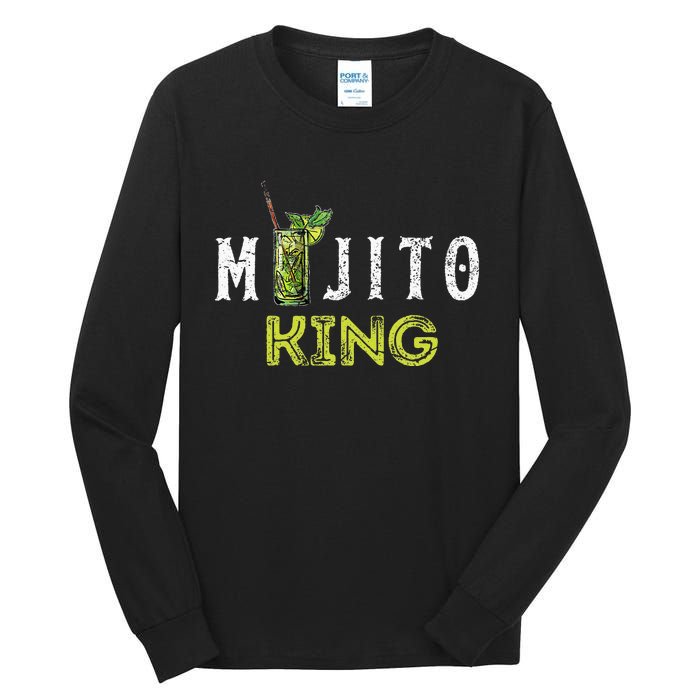 Mojito King Love Mojitos Drink Bartender Gifts Tall Long Sleeve T-Shirt