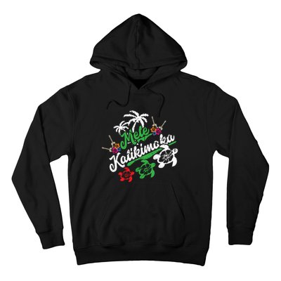 Mele Kalikimaka Long Sleeve Fun Merry Christmas Long Sleeve Hoodie