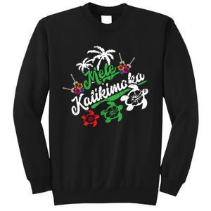 Mele Kalikimaka Long Sleeve Fun Merry Christmas Long Sleeve Sweatshirt