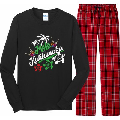 Mele Kalikimaka Long Sleeve Fun Merry Christmas Long Sleeve Long Sleeve Pajama Set