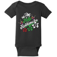 Mele Kalikimaka Long Sleeve Fun Merry Christmas Long Sleeve Baby Bodysuit