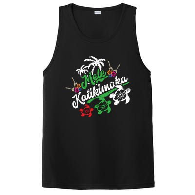 Mele Kalikimaka Long Sleeve Fun Merry Christmas Long Sleeve PosiCharge Competitor Tank