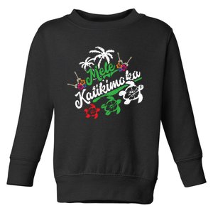 Mele Kalikimaka Long Sleeve Fun Merry Christmas Long Sleeve Toddler Sweatshirt