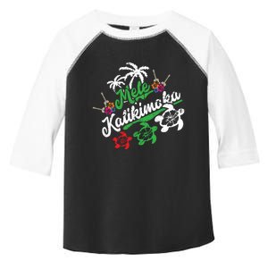 Mele Kalikimaka Long Sleeve Fun Merry Christmas Long Sleeve Toddler Fine Jersey T-Shirt