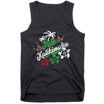 Mele Kalikimaka Long Sleeve Fun Merry Christmas Long Sleeve Tank Top