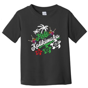 Mele Kalikimaka Long Sleeve Fun Merry Christmas Long Sleeve Toddler T-Shirt