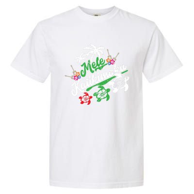 Mele Kalikimaka Long Sleeve Fun Merry Christmas Long Sleeve Garment-Dyed Heavyweight T-Shirt