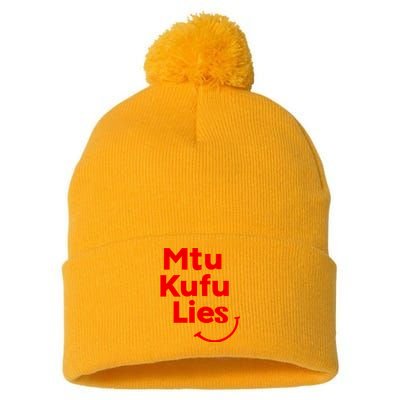 Mtu Kufu Lies Pom Pom 12in Knit Beanie