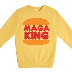 MAGA King Logo Premium Crewneck Sweatshirt