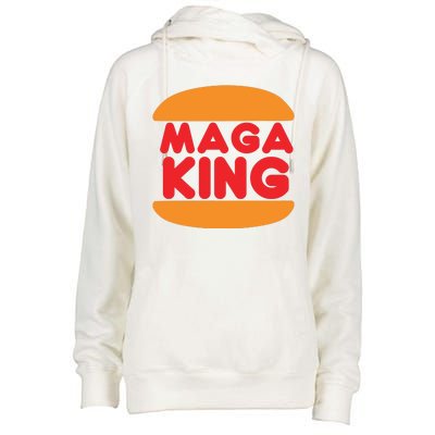 MAGA King Logo Womens Funnel Neck Pullover Hood