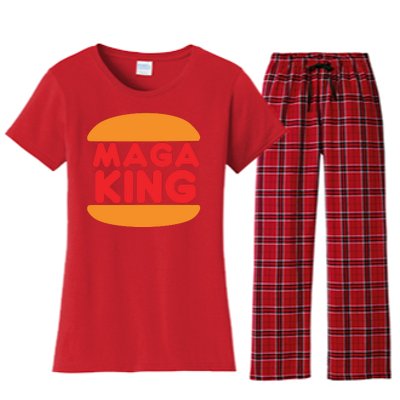 MAGA King Logo Women's Flannel Pajama Set