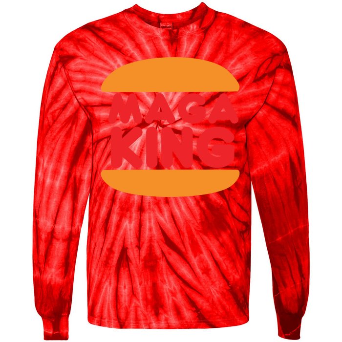 MAGA King Logo Tie-Dye Long Sleeve Shirt