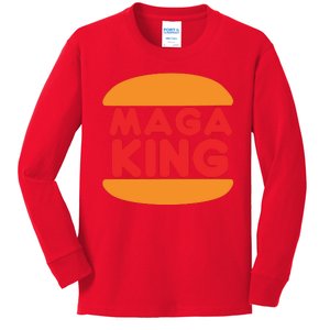 MAGA King Logo Kids Long Sleeve Shirt