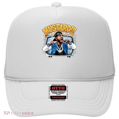 Mustard Kendrick Lamar Fan Lover High Crown Mesh Back Trucker Hat