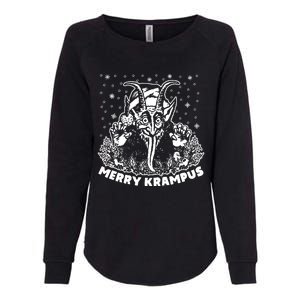 Merry Krampus Womens California Wash Sweatshirt