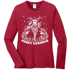 Merry Krampus Ladies Long Sleeve Shirt