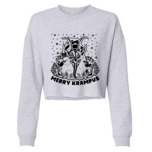 Merry Krampus Cropped Pullover Crew