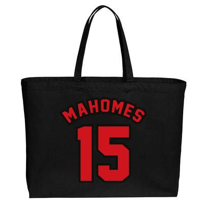 Mahomes Kc Cotton Canvas Jumbo Tote