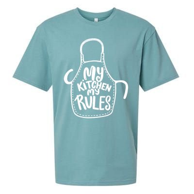 My Kitchen My Rules Design Funny Cooking Mom Dad Chefs Great Gift Sueded Cloud Jersey T-Shirt