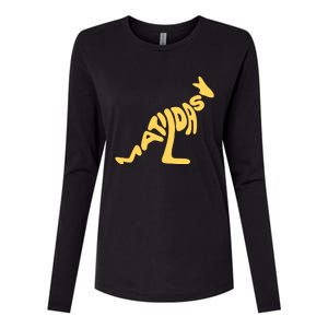 Matildas Kangaroo Womens Cotton Relaxed Long Sleeve T-Shirt