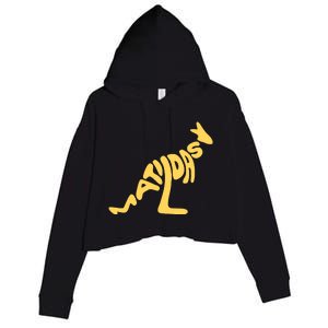 Matildas Kangaroo Crop Fleece Hoodie