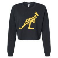 Matildas Kangaroo Cropped Pullover Crew