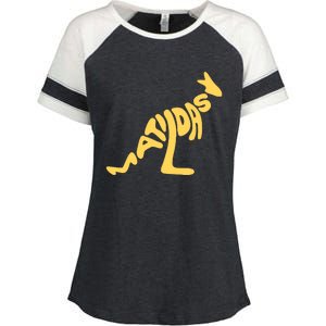 Matildas Kangaroo Enza Ladies Jersey Colorblock Tee