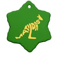 Matildas Kangaroo Ceramic Star Ornament