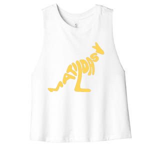 Matildas Kangaroo Women's Racerback Cropped Tank