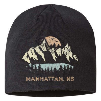 Manhattan Kansas Mountain Sunset Sunrise Ks Sustainable Beanie