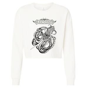 Mastodon – Kraken Cropped Pullover Crew