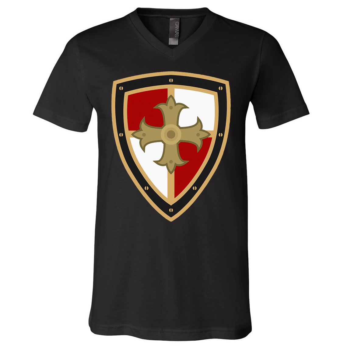Medieval Knight Medieval Renaissance Tunic V-Neck T-Shirt