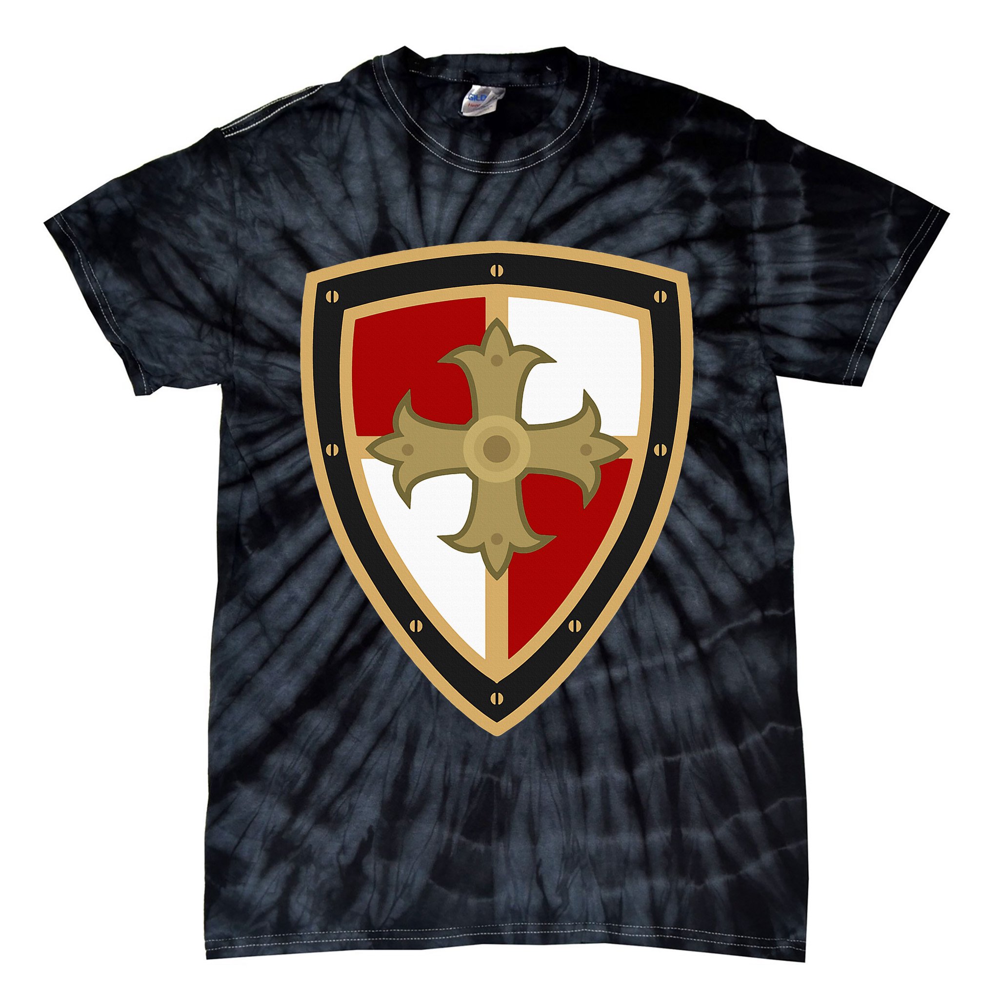 Medieval Knight Medieval Renaissance Tunic Tie-Dye T-Shirt