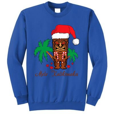 Mele Kalikimaka Merry Christmas Hawaiian Tiki Sweatshirt