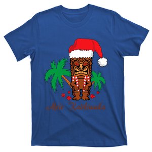 Mele Kalikimaka Merry Christmas Hawaiian Tiki T-Shirt