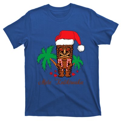 Mele Kalikimaka Merry Christmas Hawaiian Tiki T-Shirt