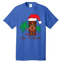 Mele Kalikimaka Merry Christmas Hawaiian Tiki Tall T-Shirt