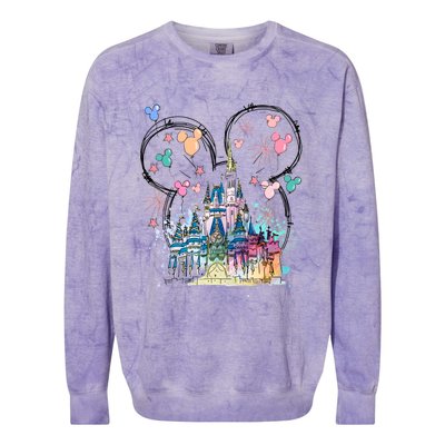 Magical Kingdom Mouse Ear Castle Colorblast Crewneck Sweatshirt