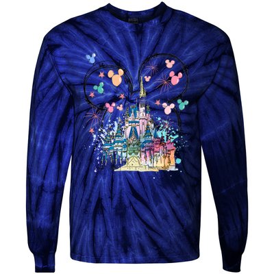 Magical Kingdom Mouse Ear Castle Tie-Dye Long Sleeve Shirt