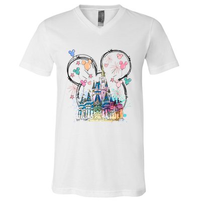 Magical Kingdom Mouse Ear Castle V-Neck T-Shirt