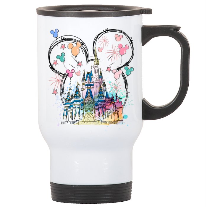 Magical Kingdom Mouse Ear Castle Stainless Steel Travel Mug