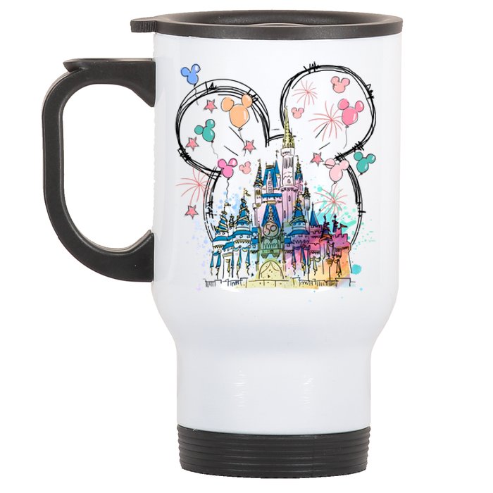 Magical Kingdom Mouse Ear Castle Stainless Steel Travel Mug