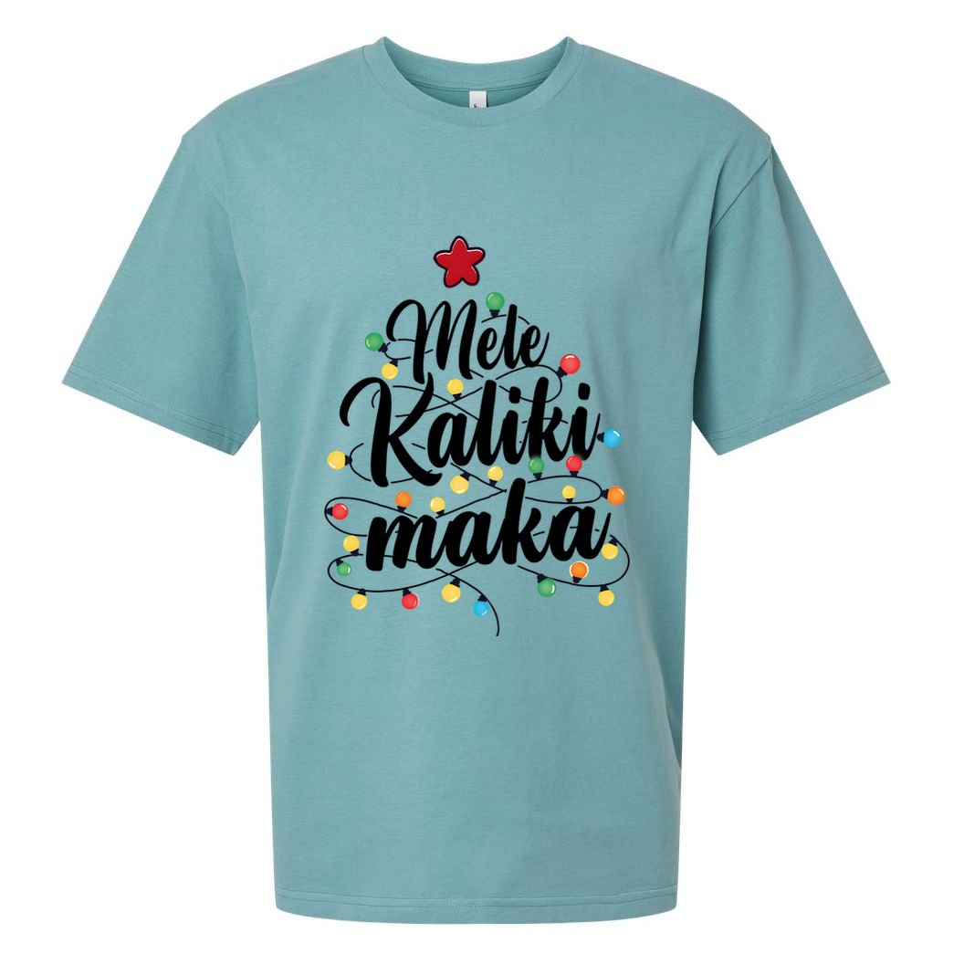 Mele Kalikimaka Merry Christmas Holiday Season Matching Group Team Family Sueded Cloud Jersey T-Shirt