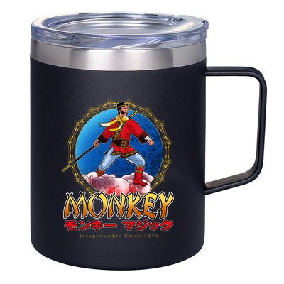Monkey King 12oz Stainless Steel Coffee Mug