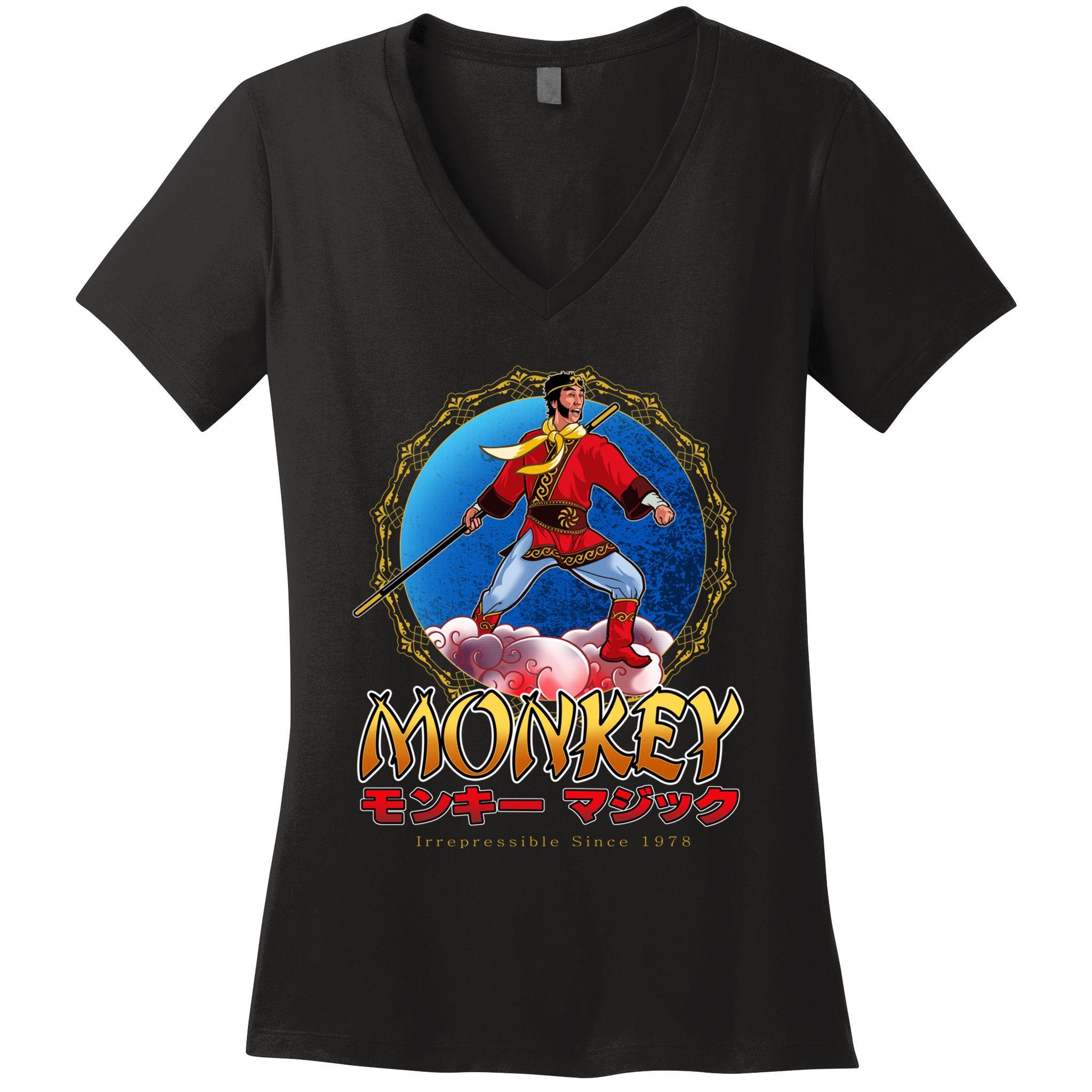 Monkey King Women's V-Neck T-Shirt