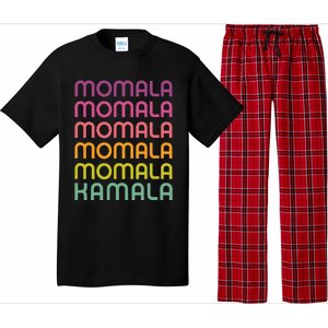 Momala Kamala Mamala Retro Colorful Design Mom Kamala Pajama Set