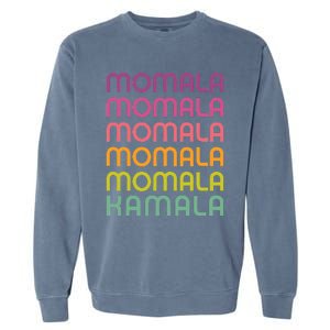 Momala Kamala Mamala Retro Colorful Design Mom Kamala Garment-Dyed Sweatshirt